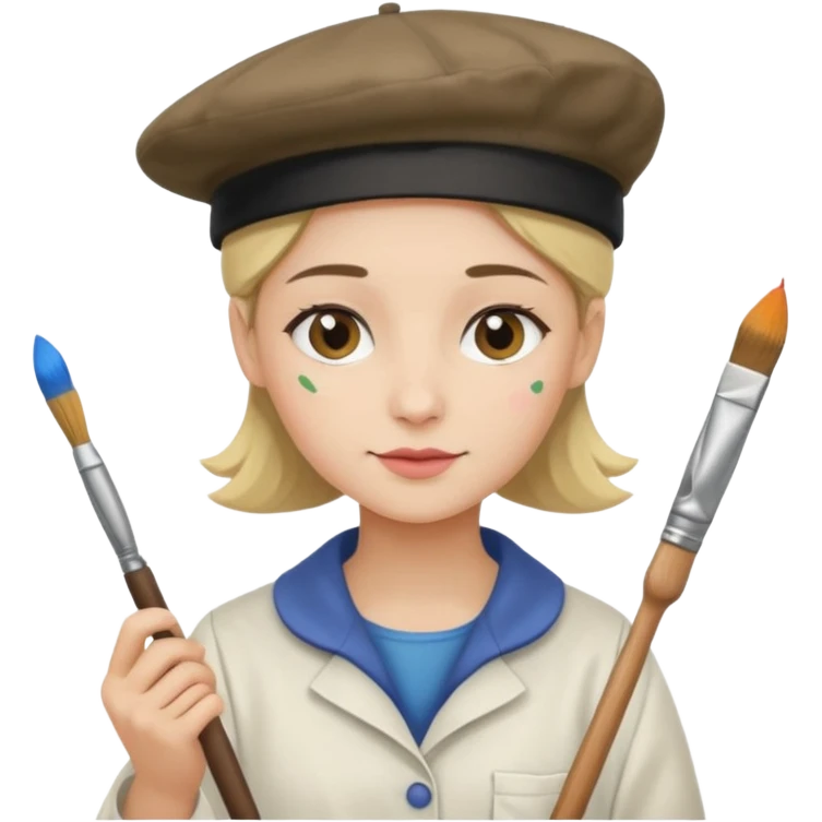 artiste peintre à emoji
