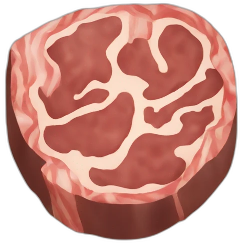 meat quarter of a circle emoji