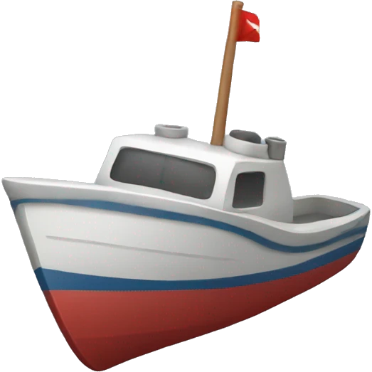 boat side on empty emoji