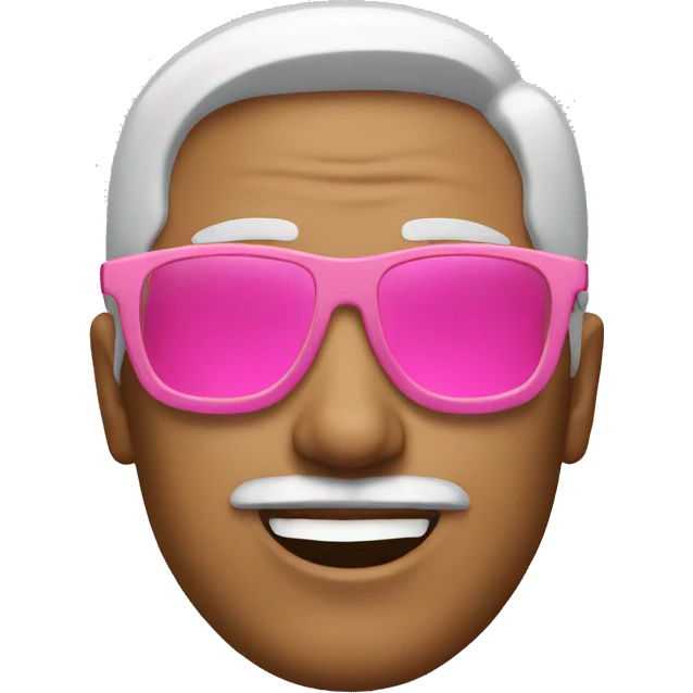 Man with pink sunglasses emoji