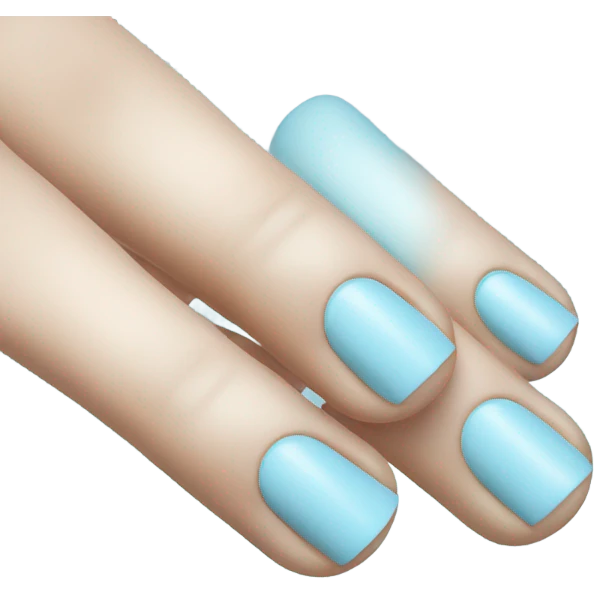 Nails light blue emoji