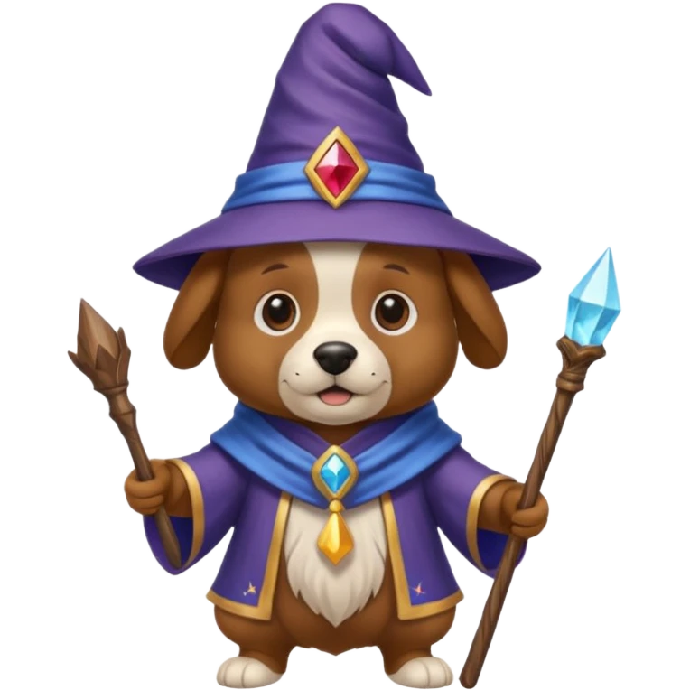 Dog wizard emoji