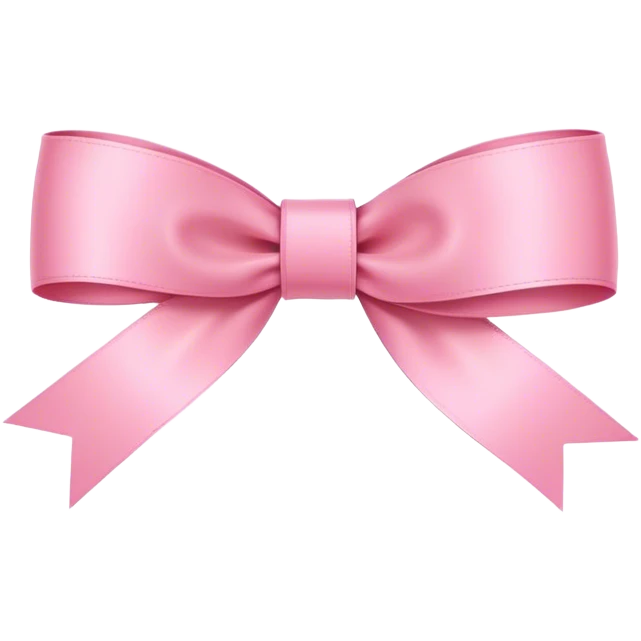 Super ultra-thin and stretched ribbon bow, as narrow as possible, single loop, no extra loops, no fluffy or rounded shapes, only one long and sleek ribbon, delicate, minimalist, NO DOUBLE LOOPS, NO THICKNESS, ONLY A SINGLE SLIM LINE pink emoji