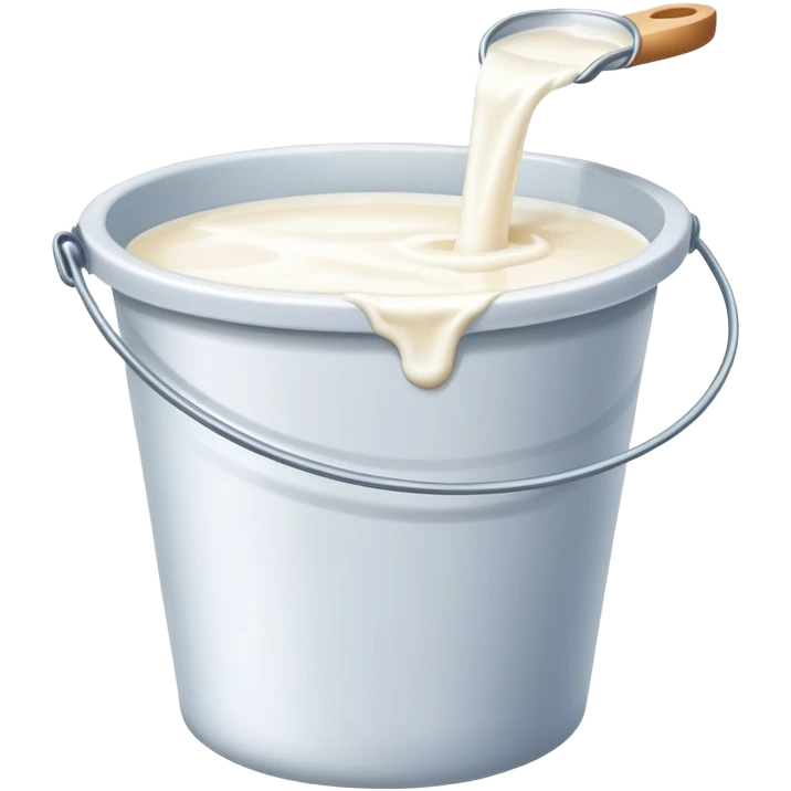 a bucket of milk\ emoji