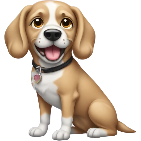 Dog with heels emoji