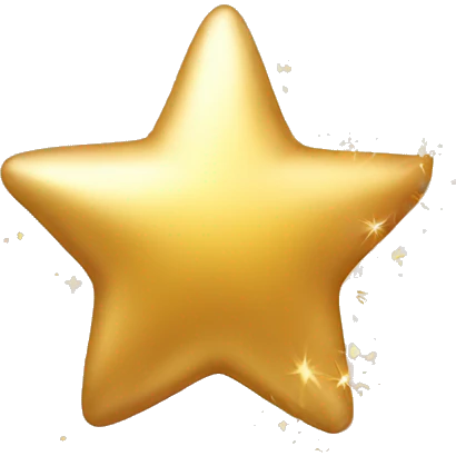 Golden sparkling shooting star emoji