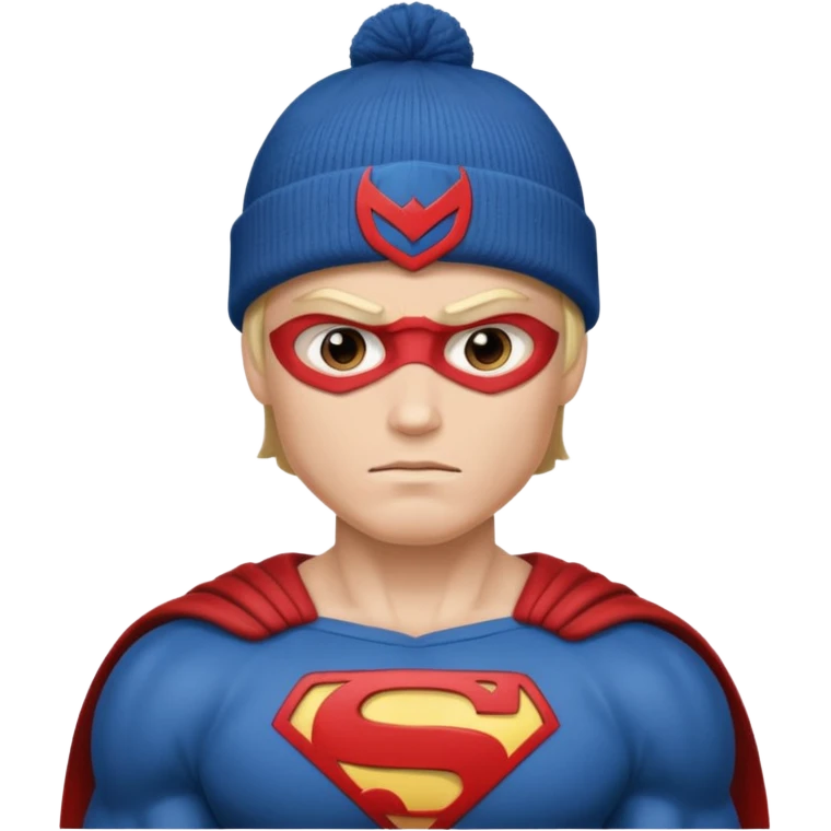 superhero with beanie emoji