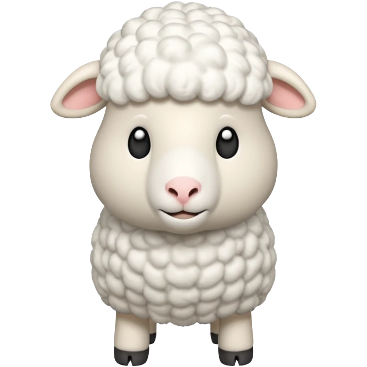 Sheep standing 3D emoji png emoji