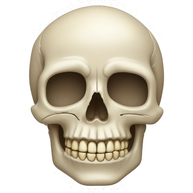 Human skull  emoji