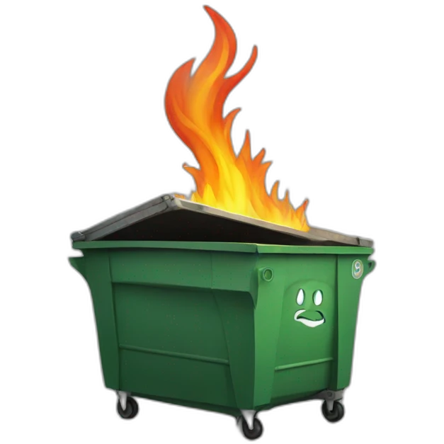 dumpster fire emoji