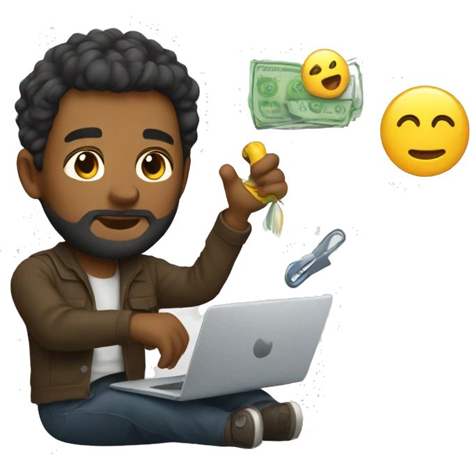 developer creating his SaaS emoji