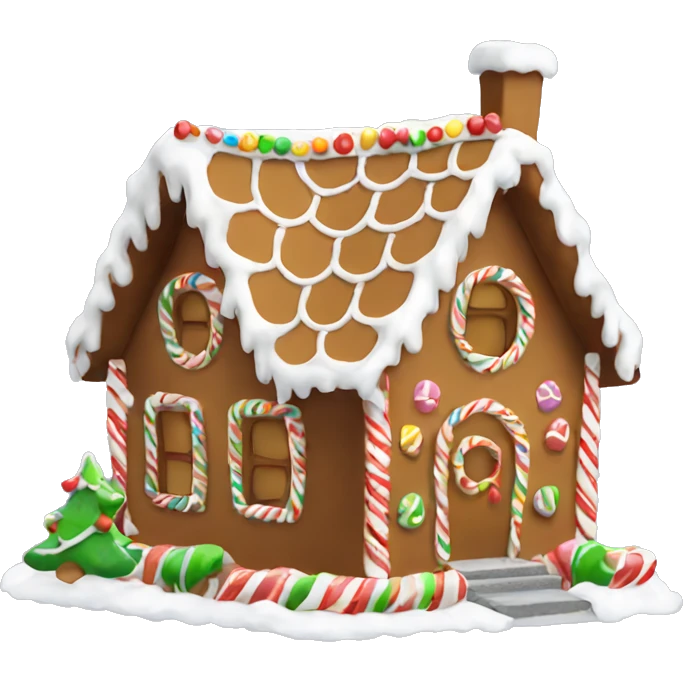 Gingerbread house emoji