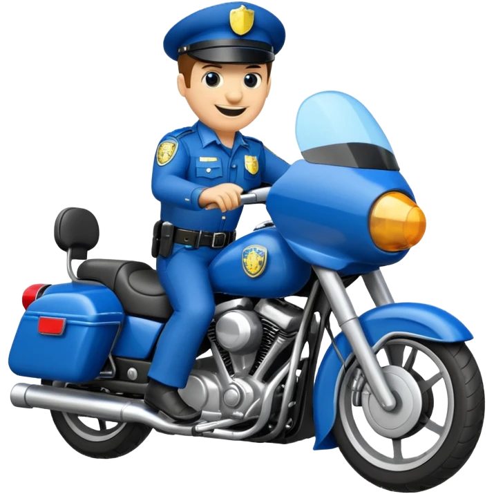 Motorlu polis emojisi emoji