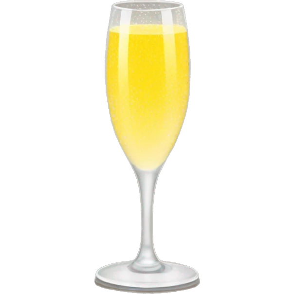 mimosa in a champagne glass emoji