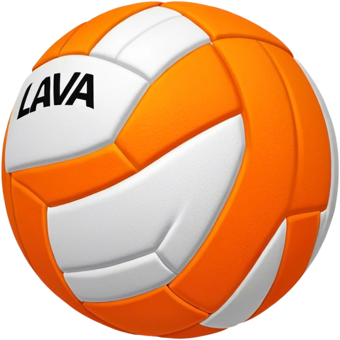 Vollleyball that says lava in it emoji