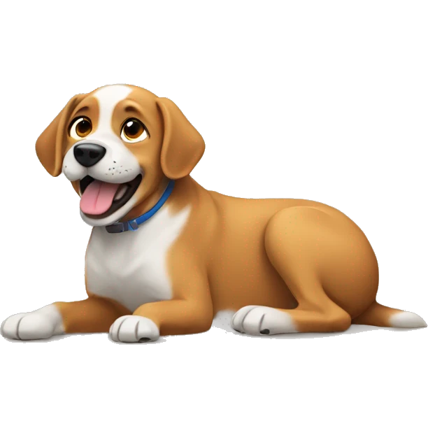 Dog griddying emoji