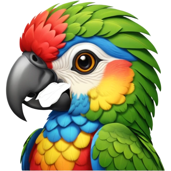 colorful parrot  emoji