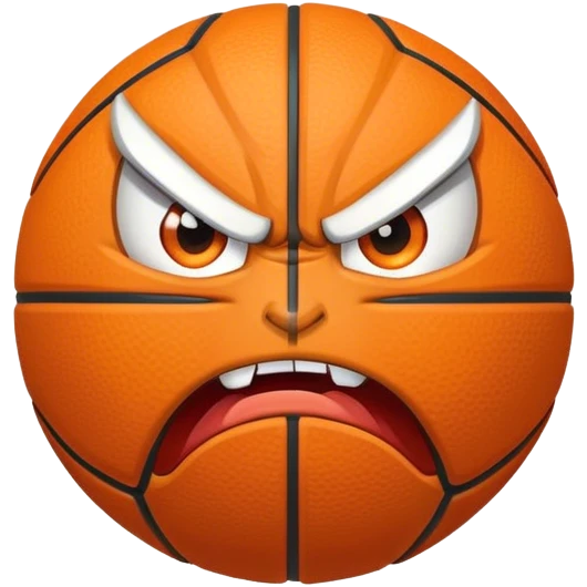 Angry basketball  emoji