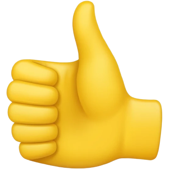 thumbs up emoji, positive and bold emoji
