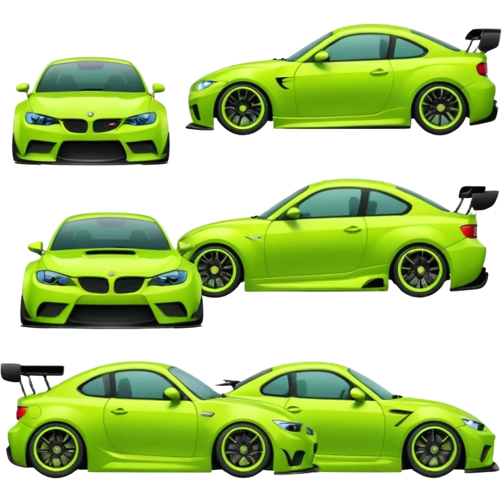 Emoji pack for R2 motorsport company, drift builds, motorsport parts, lime theme emoji