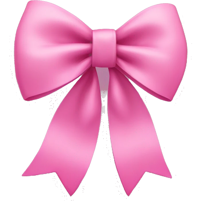 Pink bow emoji