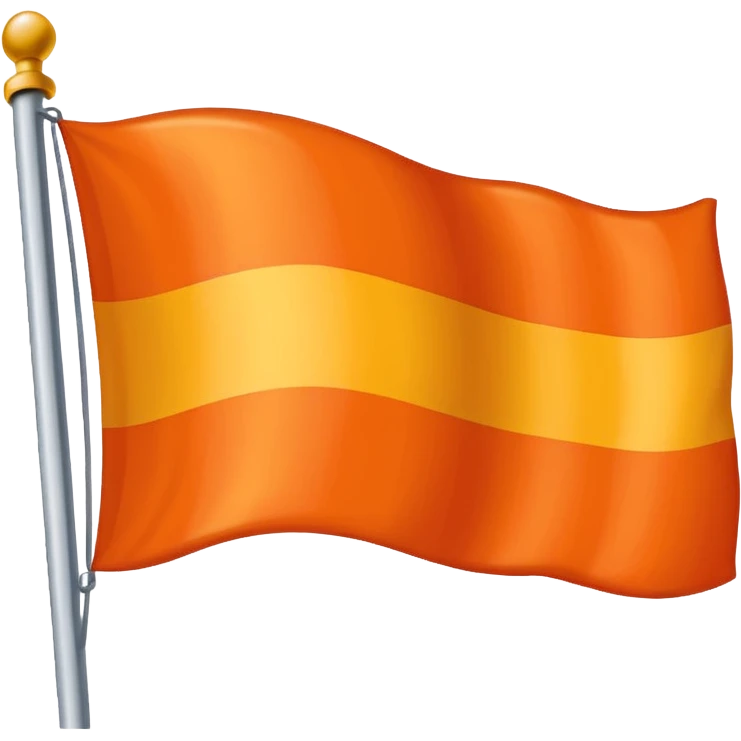 a flag with these colours: 🧡 emoji