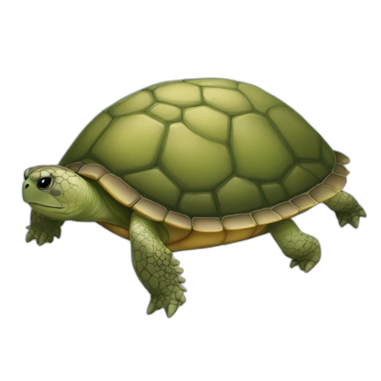 tortue embrasse macron emoji