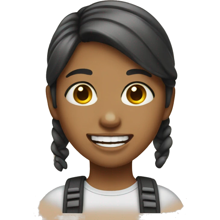 Girl wearing braces  emoji