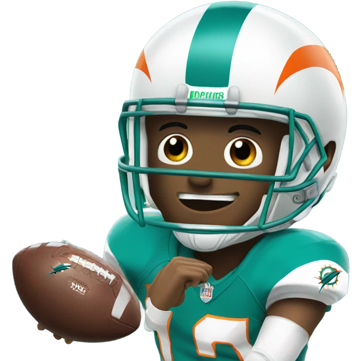 Dolphins football  emoji