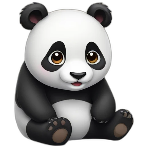 Cute panda emoji