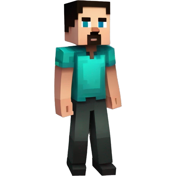 minecraft herobrine character haunting steve minecraft character emoji