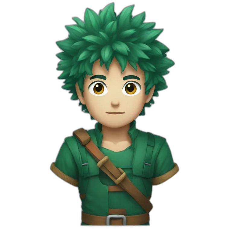Deku with bow emoji