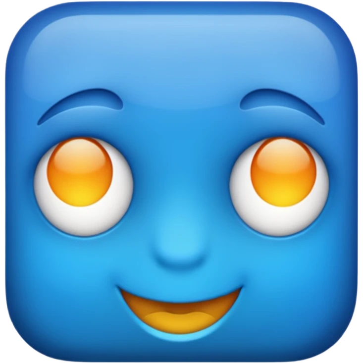Blue emoji