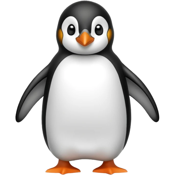 Winter penguin emoji