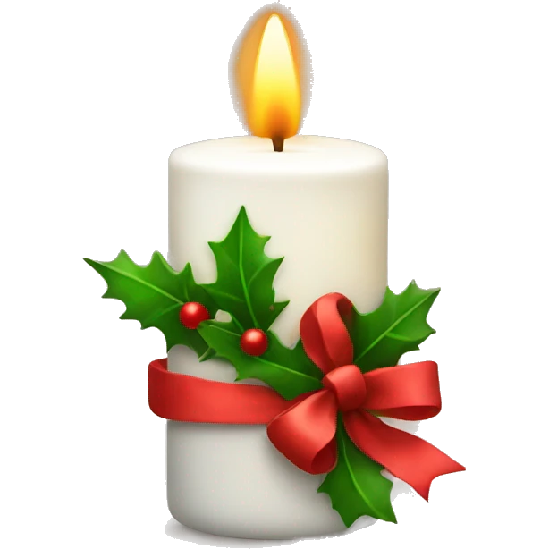 Holiday candle emoji