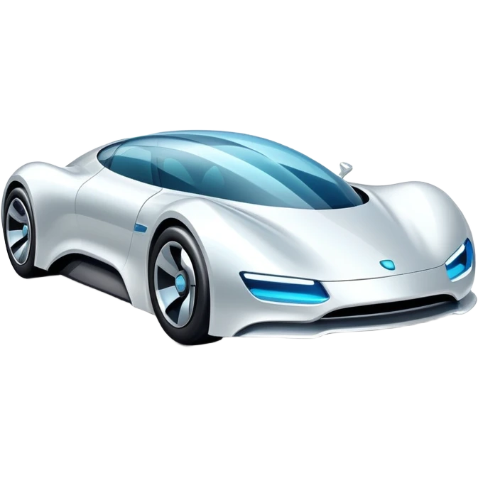 futuristic high tech car with sleek design emoji