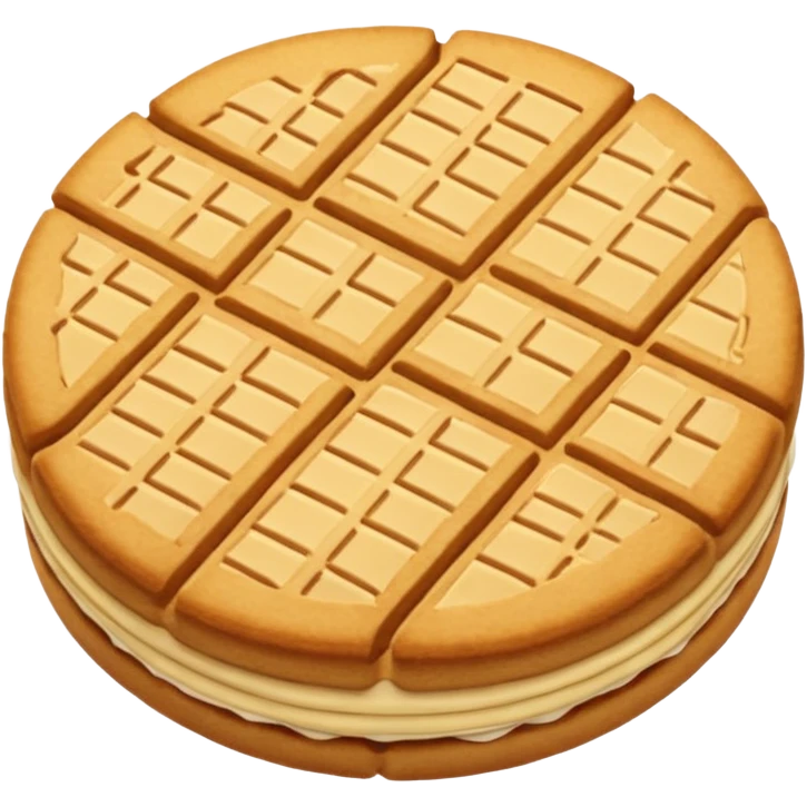 Vanilla wafer cookie emoji