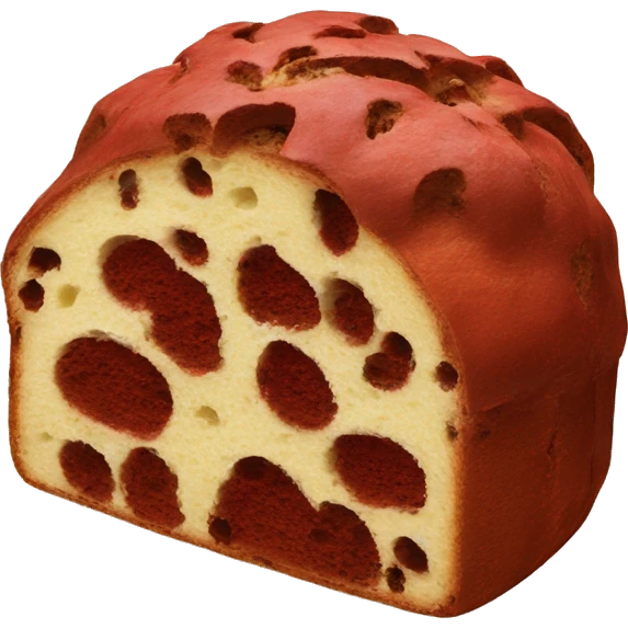 red velvet panettone dough emoji