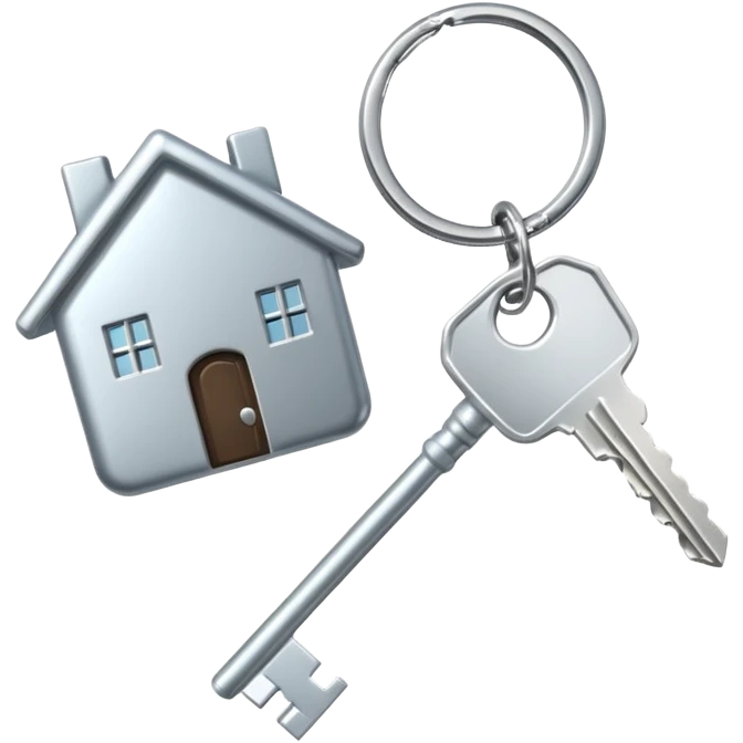 key with home keychine emoji