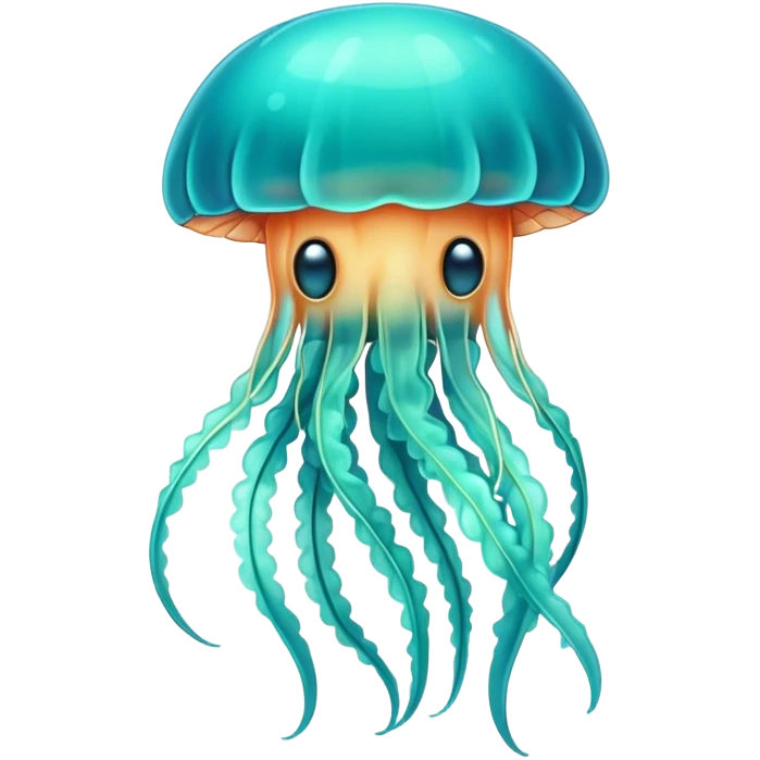 turquoise jellyfish emoji