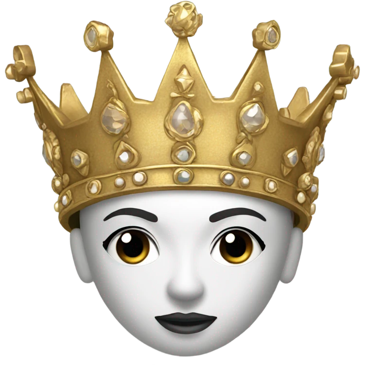 Gold crown (only the crown) emoji
