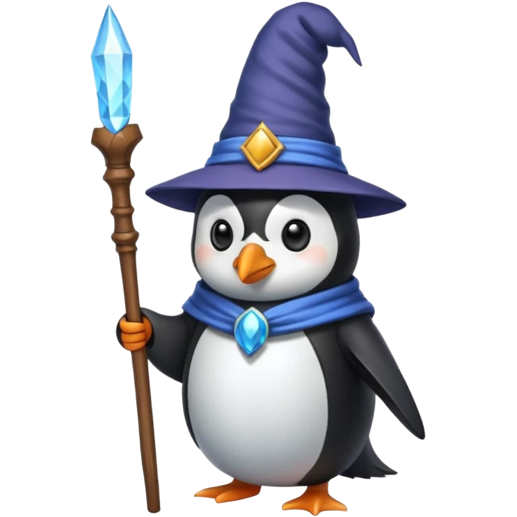 Penguin Wizard emoji