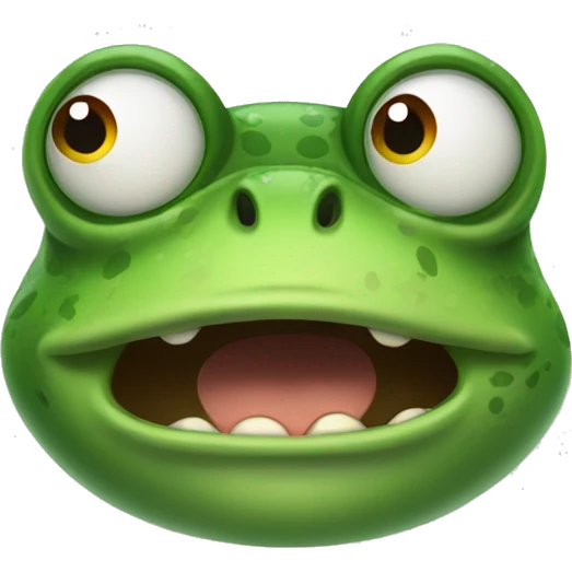 Angry frog emoji