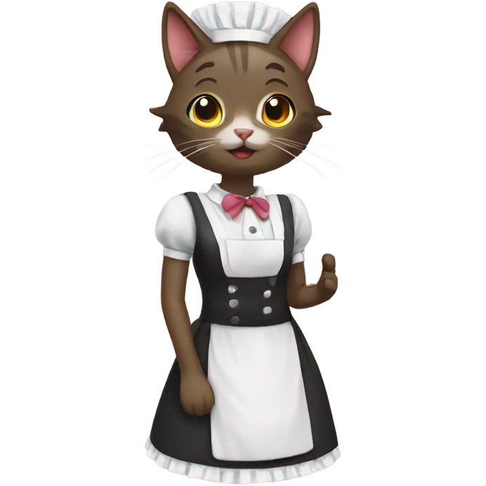 Cat maid emoji