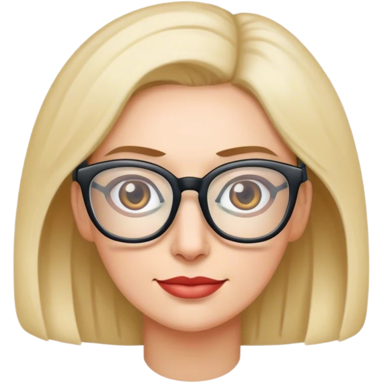Mom wearing glass had emoji