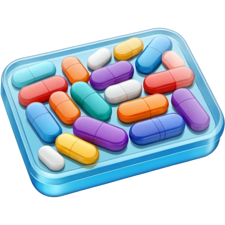 cartela de remedio emoji