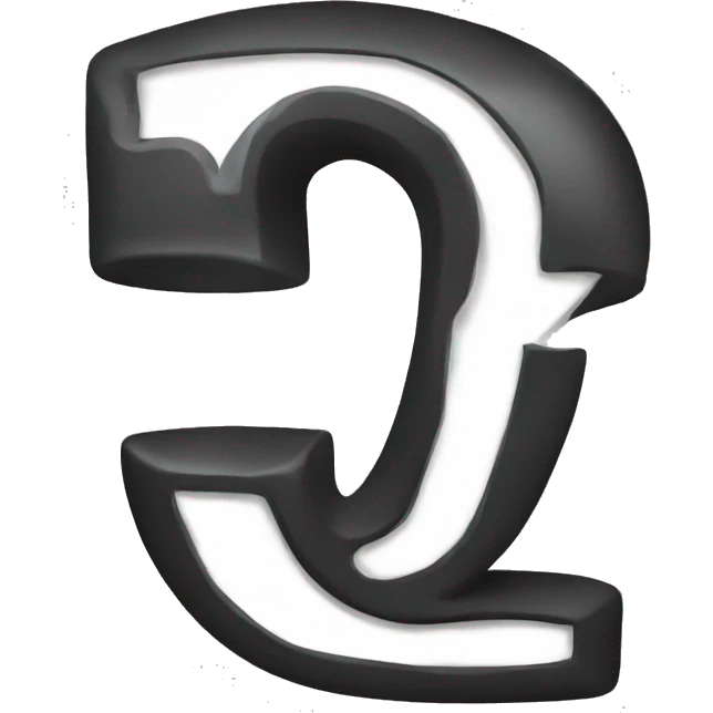 Letter D black emoji
