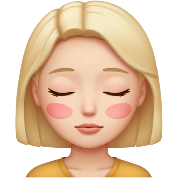 Blushing emoji covering their face fully emoji