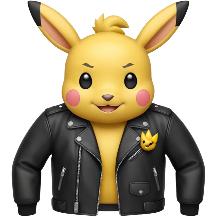 Pikatchu leather jacket emoji