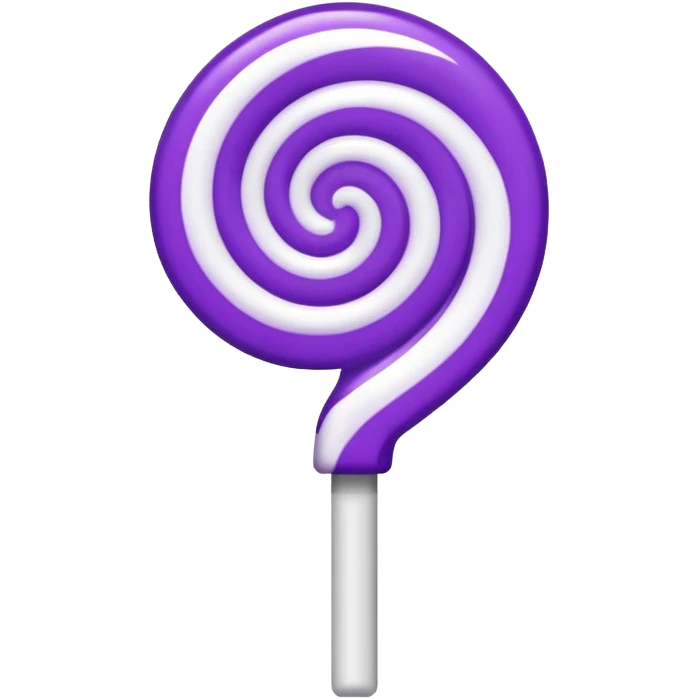 lolipop luminous purple and white emoji